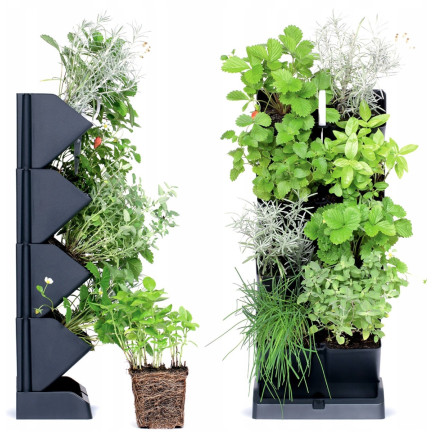 IO1W200-S433 VERTIKALER GARTEN MODULARER KRÄUTERGARTEN STEHENDE TÖPFE TÖPFE KASKADE BLUMENBEET