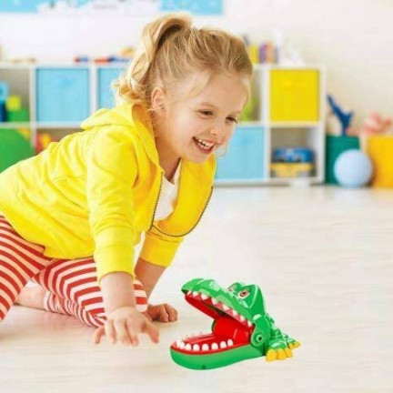 TG55490 SPIEL KROKODIL KAIMAN KRANK ZAHN BEIM ZAHNARZT ARCADE GESCHENK GROSS