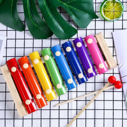 TG50019 Bunte Holz-Xylophone für Kinder – Lernspielzeug