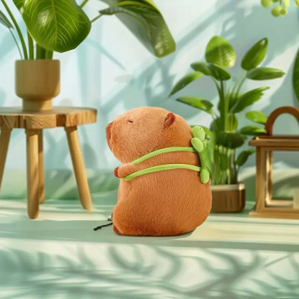 TG81321 CAPYBARA MIT RUCKSACK PLÜSCH MASCOTCHEN GESCHENK MICKEY KAPI