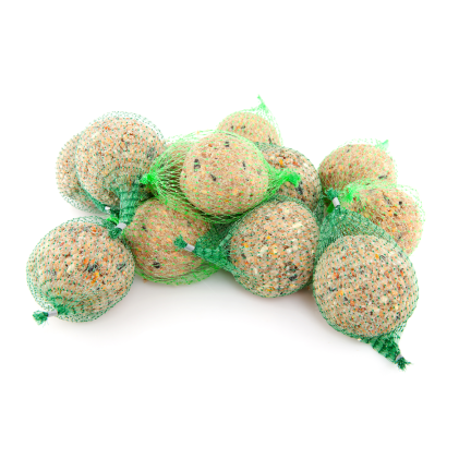 Winterkugeln für Wildvögel, Futter, Samen, Getreide, Energiequelle für den Winter, für Futterhäuschen, 4tlg.