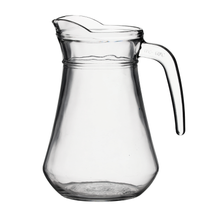 Glaskanne für Getränke, Saft, Limonade, Wasser, 1,3 l