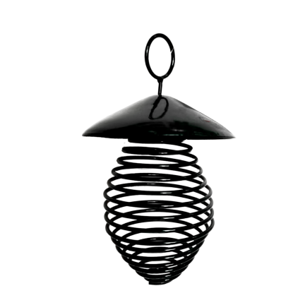 Vogelhäuschen aus Metall für Fettkugeln, oval