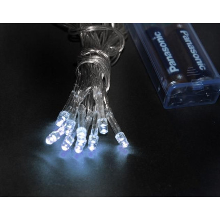 KK81ZB WEIHNACHTSBAUMBELEUCHTUNG 10LED FÜR WEIHNACHTSBAUM BATTERIEN AA KALTWEISS
