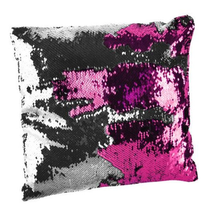 5439 Magic Pailletten Kissen Doppelseitig Großes Kissen rosa