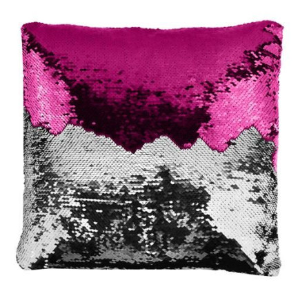 5439 Magic Pailletten Kissen Doppelseitig Großes Kissen rosa