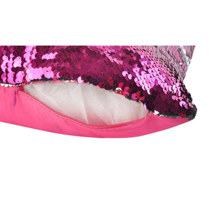 5439 Magic Pailletten Kissen Doppelseitig Großes Kissen rosa