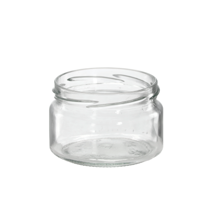 Glasgefäß 250 ml, Einmachgläser für Eingemachtes, Honig, Marmelade und Konfitüre, Durchmesser 82 mm