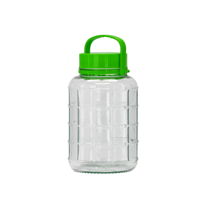 Glasgefäß zum Einlegen von Gurken und Kohl sowie für andere Konserven, vielseitig einsetzbar, 5 l