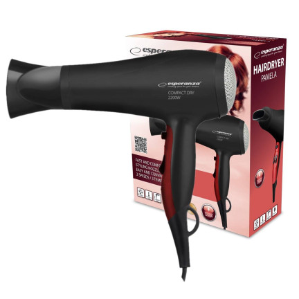 ES123 HAARTROCKNER 3-Stufen-Regelung + Kaltluftgebläse POWERFUL 2200W