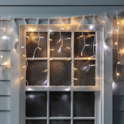 BT-01 EISZAPFEN LICHTER 300LED WEISS GARTEN WEIHNACHTSBAUM LICHTER