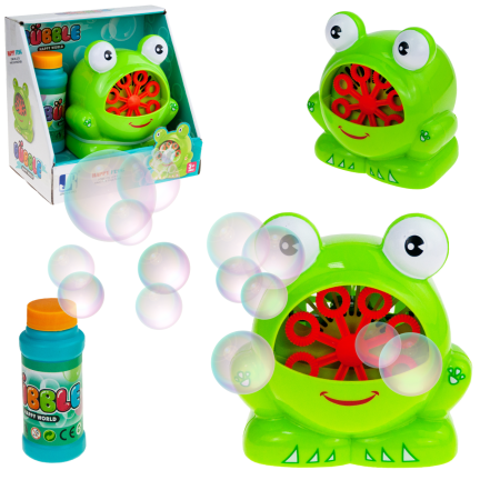 TG57809 Seifenblasenmaschine „Frosch“ + Seifenblasenflüssigkeit