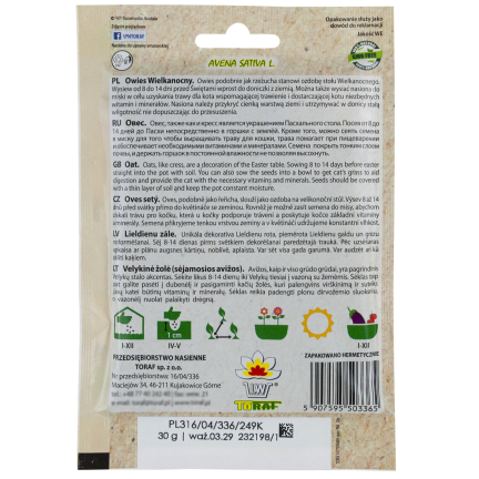 R3365 HAFERFLOCKEN DEKORATION OSTERTISCH DEKORATION 30G