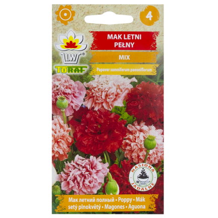 R3969 SOMMER MOHN VOLLE FARBE MIX MOHNBLUMEN SAMEN 0.5G PFINGSTROSE MOHN