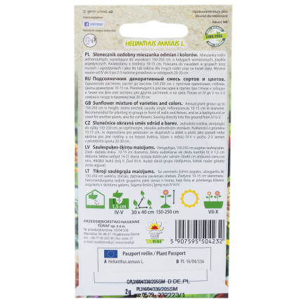 R4232 ZIERSONNENBLUMENMISCHUNG MULTISTEM-SAATGUT 2G EINJÄHRIGE TRAUBENPFLANZE