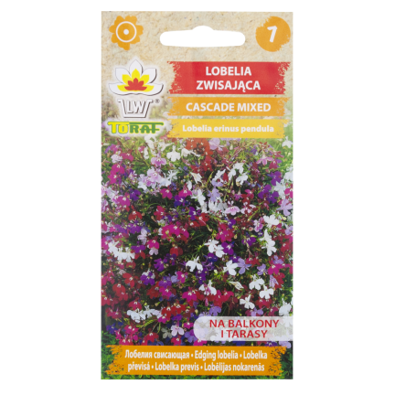 R5837 LOBELIA HÄNGENDE KASKADE GEMISCHT 0.1G LOBELIA BLUMEN SAMENMISCHUNG