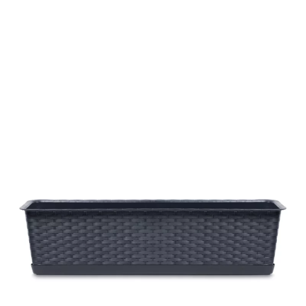 ISR600P-S433 BALCONY BALCONY-Topf RATTAN 59cm anthrazitfarbener Boden 10L