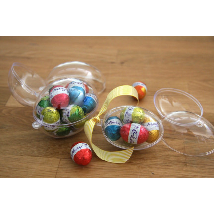 TG35237 ACRYL-EI TRANSPARENTES FALT-EI 6CM PLASTIK-OSTEREI