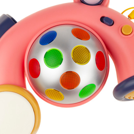 RJ2835 Karaoke-Mikrofon mit Stativ, Disco-Kugel, MP3, für Kinder – „Little Star“