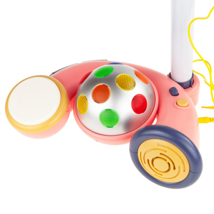 RJ2835 Karaoke-Mikrofon mit Stativ, Disco-Kugel, MP3, für Kinder – „Little Star“
