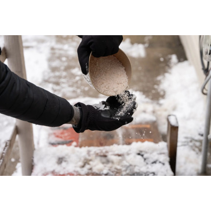 Streusalz für Schnee, Eis, Gehwege, Auffahrten und Pflastersteine – Biovita-Antiklumpmittel, 5 kg