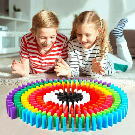 TG67014 Holz-Domino-Steine, großes Puzzle, 120 Teile