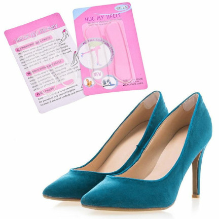 DO73 selbstklebende Schuh-Gel-Clips Paar 2 Stück Einlegesohle für Fersen