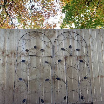 Gartengitter, Garten-Spalier, Stütze für Kletterpflanzen, 2 Stück