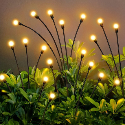 TG71287 SOLAR LAMPS SOLAR BALLS 10 led 2pc GARDEN STICKING STICKERS