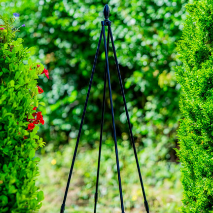 Gartenpergola in Obelischenform, Rankhilfe für Kletterpflanzen, dekorative Spitze, 180 cm