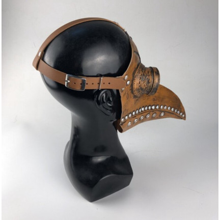 Maske des Pestdoktors, Steampunk, mit langem Schnabel, Kostüm, Halloween