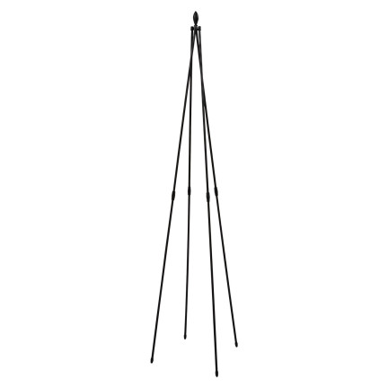 Gartenpergola in Obelischenform, Rankhilfe für Kletterpflanzen, dekorative Spitze, 180 cm
