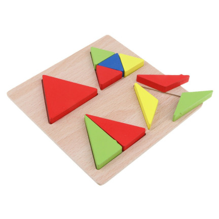 TG50025 dreieckige Holzfiguren Puzzle Brüche