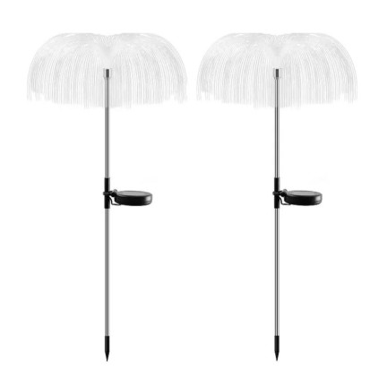 TG71397 SOLAR LAMPE 2PCS/GARTEN LED QUALLE STAMPFENDES LICHT