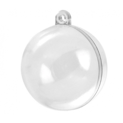 35234-BN BOMBLE ACRYLIC FULL FOLDING BALLS PLASTIC 8cm TRANSPARENT