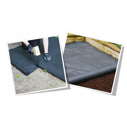 AGO0434 Unkrautvlies 1x10 M 50g/m2 100% UV2%