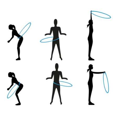 SP11 HULA HOOP FÜR GLÄTTUNG MIT MASSAGE Schwerlast groß