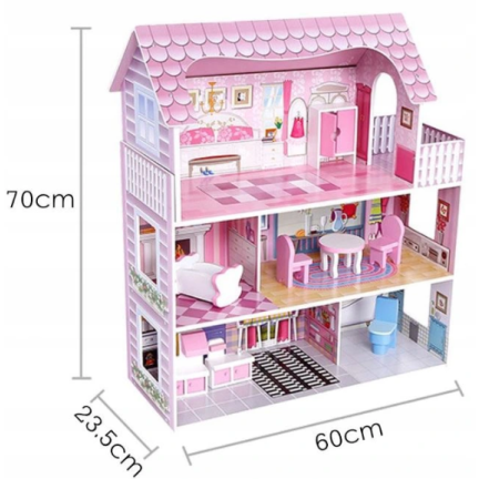 HM013295 PUPPENHAUS MIT MÖBELN