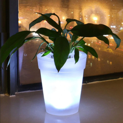 TG60450 LED-Topf SOLAR-BELEUCHTUNG LAMPE WEISS
