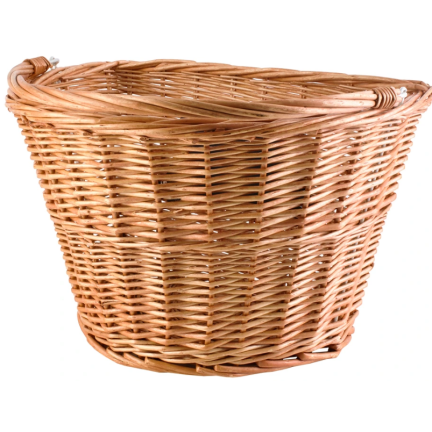 NN44 Korb aus Weidengeflecht für das Fahrrad, beige