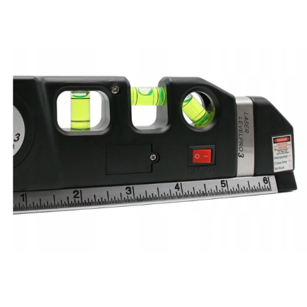 ZW68 LED-LASERWASSERWAAGE MIT MASS + BATTERIEN