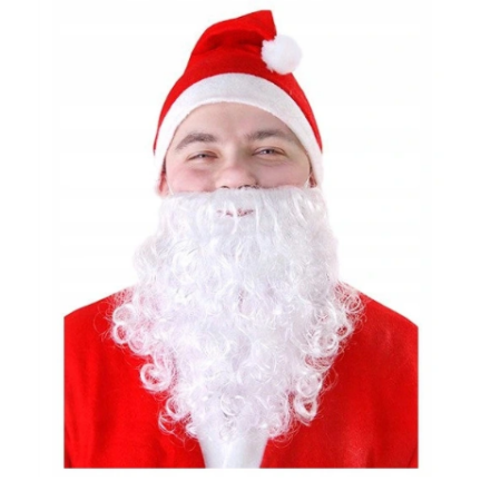 TG51204 WEIHNACHTSMANN BART FÜR WEIHNACHTSMANN KOSTÜM WEIHNACHTSMANN VERKLEIDUNG KOSTÜM
