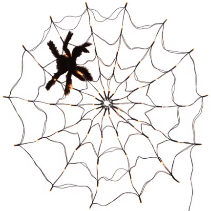 TG73019-1 SPINNENNETZ 70 LED KÜNSTLICHE HALLOWEEN LICHTER ORANGE