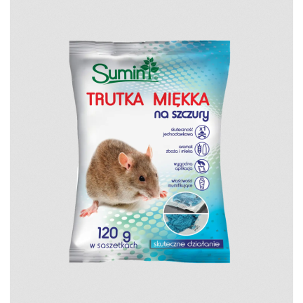 Giftpaste, Gift gegen Mäuse und Ratten, 25 ppm, 120 g, Sumin