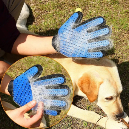 2366 HANDSCHUH ZUM KÄMMEN HUNDESALONMASSAGE