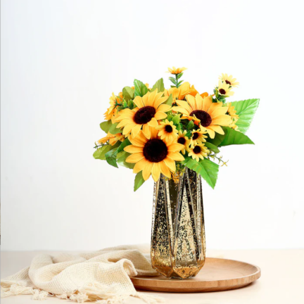 CV26503 Sonnenblume, Strauß aus künstlichen Sonnenblumen, Blumen für die Vase oder als Tischdekoration