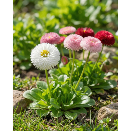 R3907 Pompon-Gänseblümchen, Mischung, Samen, 0,1 g, Blütenfarbe