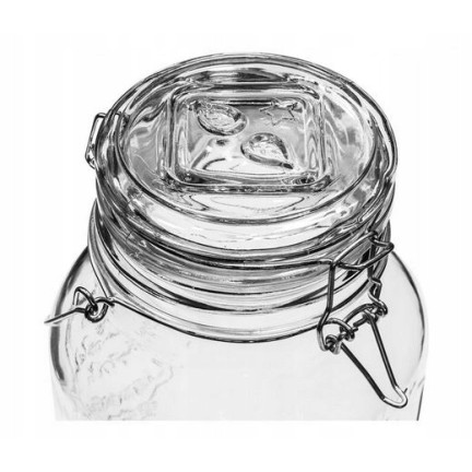 Krug mit Ausgießer, Krug für Limonade, mit Ausgießer, aus Glas, 4 l