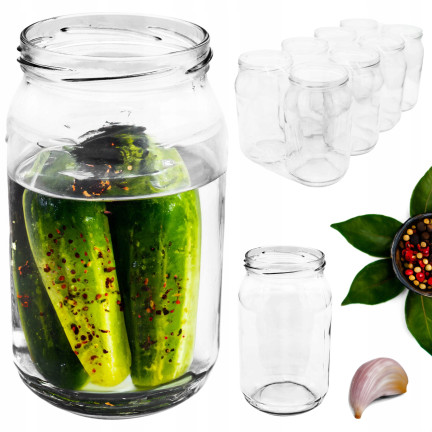 PAC900/82-1 GLASBECHER 900 ml für Essiggurken, Konserven, Honig, Relish, Soßen usw