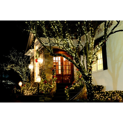 TG63192-2 SOLAR CHANDLER LAMPE 100 LED 10m GIRLANDS WEISS 8 FUNKTIONEN